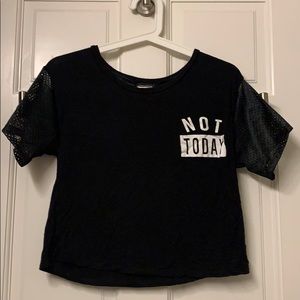 Not Today - Black Tee